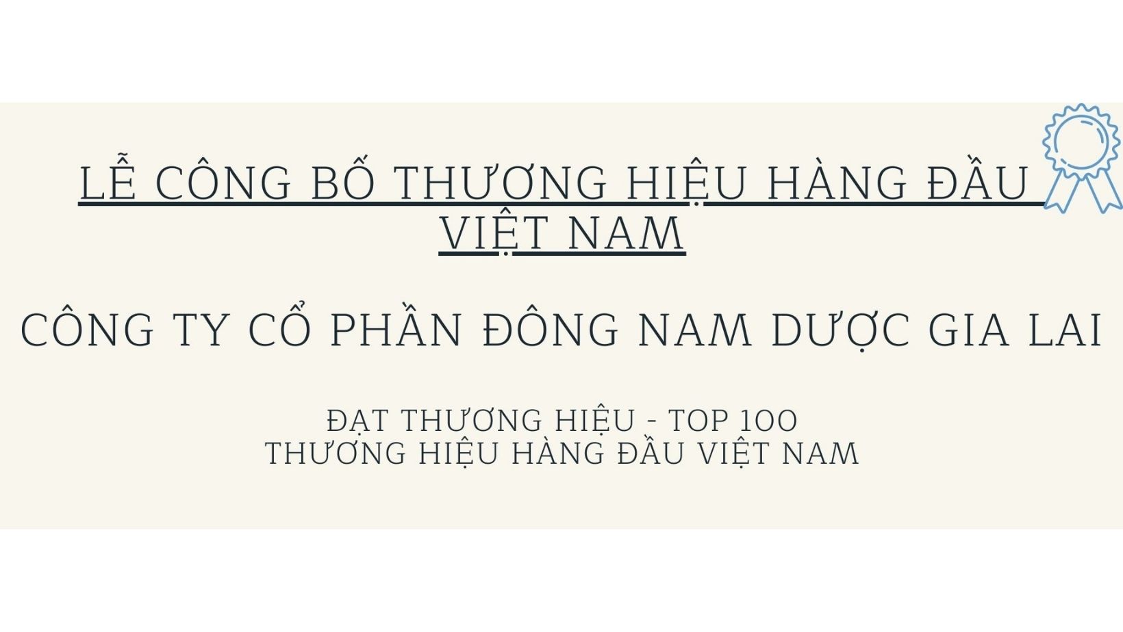 Lễ Công Bố Thương Hiệu Hàng Đầu Việt Nam